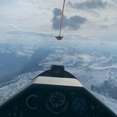 Flugwegposition um 15:40:47: Aufgenommen in der Nähe von Gemeinde Bramberg am Wildkogel, Österreich in 2696 Meter